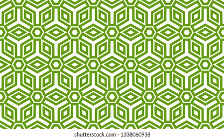 Vector illustration green geometric abstract background
