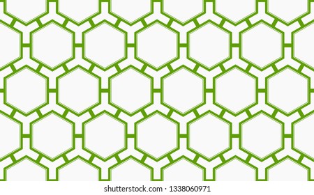 Vector illustration green geometric abstract background