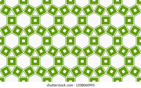 Vector illustration green geometric abstract background