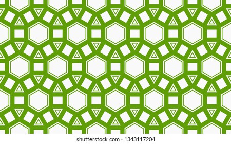 Vector illustration green geometric abstract background