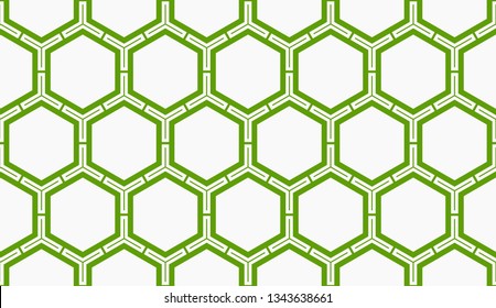 Vector illustration green geometric abstract background