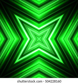Vector illustration green glowing background for greeting card, postcard, business card or poster