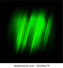 Vector illustration green glowing background for greeting card, postcard, business card or poster