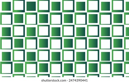 Vector illustration of green gradient geometric squares. Repeating pattern for textile, wallpaper, fabric, gift wrapping, etc.