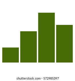 Vector Illustration of Green Graph Icon
