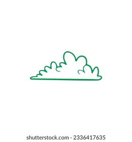 ilustración vectorial de césped verde