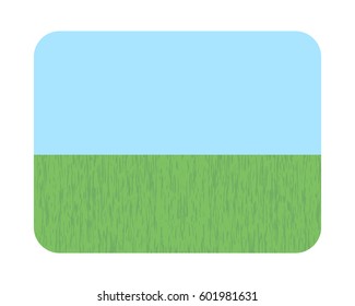  Vector illustration: green grass field background.
