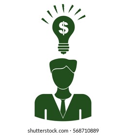 Vector Illustration of Green Idea Icon
