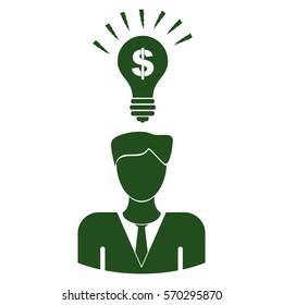Vector Illustration of Green Idea Icon
