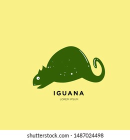 Vector Illustration of Green Iguana logo