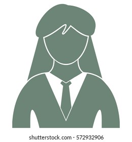 Vector Illustration of Green Lady Icon
