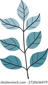 ilustração vetorial de uma folha verde