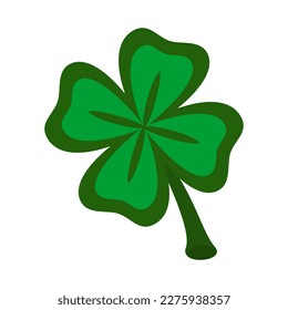 Vector illustration. Green leaf clover. St.Patrick 's Day.