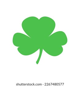 Vector illustration of green leaf lucky clover symbol. st.patrick's day