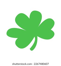 Vector illustration of green leaf lucky clover symbol. st.patrick's day