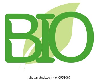 Vector illustration green leaf nature bio icon logo
