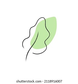 vector illustration of green leaves