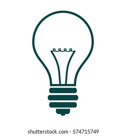 Ilustración vectorial del icono de la lámpara de luz verde
