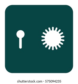 Ilustración vectorial del icono verde de Locker

