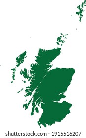 Vektorgrafik der Grünen Karte von Schottland