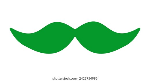 Vector illustration with green mustache for St. Patrick’s Day