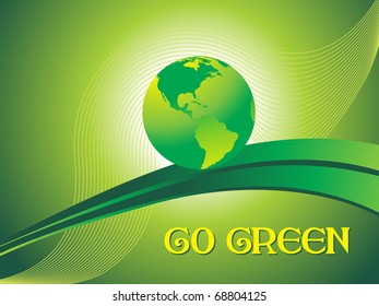 vector illustration of green nature background