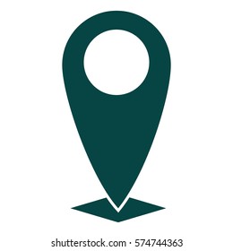 Ilustración vectorial del icono de navegación verde
