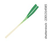 Vector illustration of green onion.