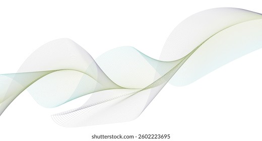 Vector Illustration of the green pattern of lines abstract background. EPS10.