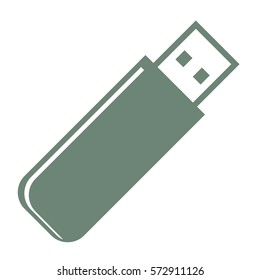 Vektorgrafik des Symbols "Green Pen Drive"
