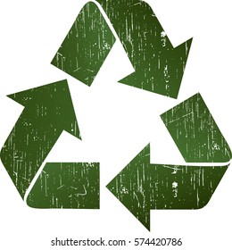 Vector Illustration of Green Recycle Icon