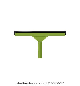 Ilustración vectorial de vidrio verde de la ventana de goma, limpiador. Limpiando suministros.