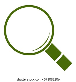 Vector Illustration of Green Search Icon
