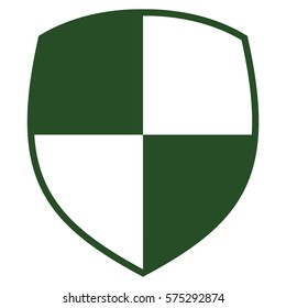 Vector Illustration of Green Shield Icon
