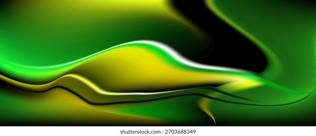 Vector illustration of green Smooth Abstract background
