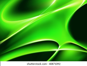 Vector illustration of green Smooth Abstract background