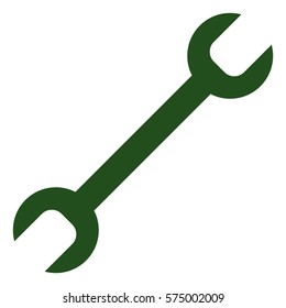 Vector Illustration of Green Spanner Icon
