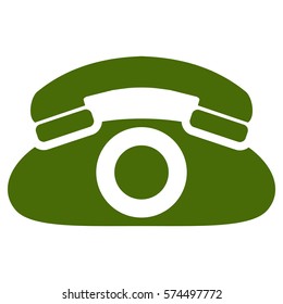 Vector Illustration of Green Telephone Icon
