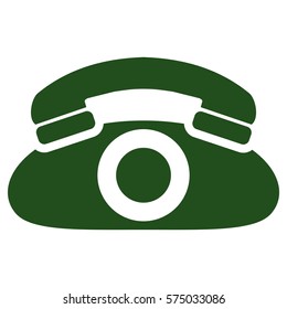 Vector Illustration of Green Telephone Icon
