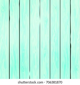 Vector illustration of a green wooden background. 
