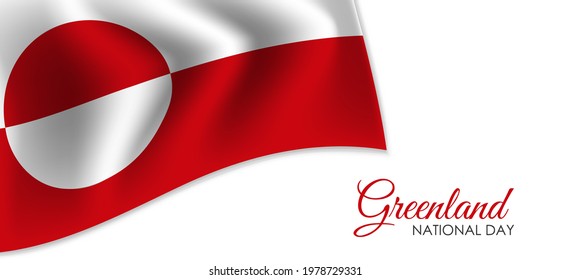 Vector Illustration Greenland National Day June Stock Vector (Royalty ...