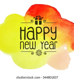 Vector Illustration or greeting card & background for New year 2016, year of the monkey, with a stylish typography.