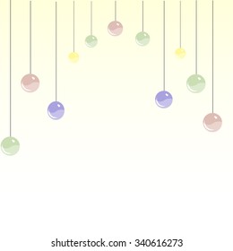 Vector illustration or greeting card for Christmas festival with beautiful Christmas elements. 
