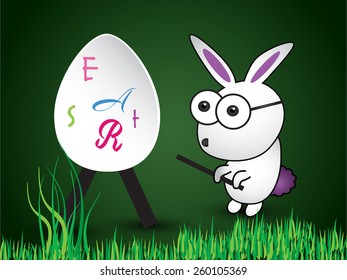 Vector illustration or greeting card design for Easter.