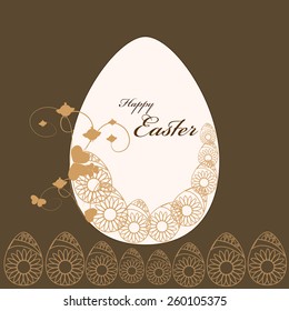 Vector illustration or greeting card design for Easter.