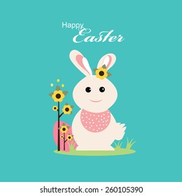 Vector illustration or greeting card design for Easter.