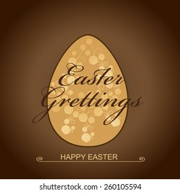Vector illustration or greeting card design for Easter.