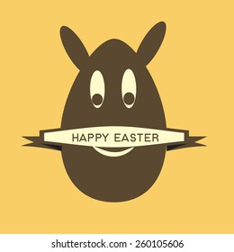 Vector illustration or greeting card design for Easter.