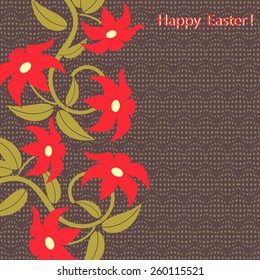 vector illustration greeting card for Easter
