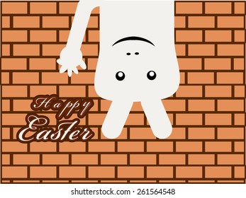 Vector illustration or greeting card for Easter.
